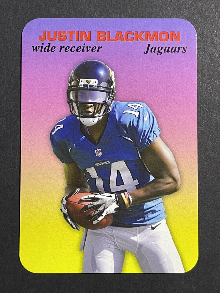 2013 Topps Archives Justin Blackmon 1970 Glossy Card - Oklahoma State / Jaguars
