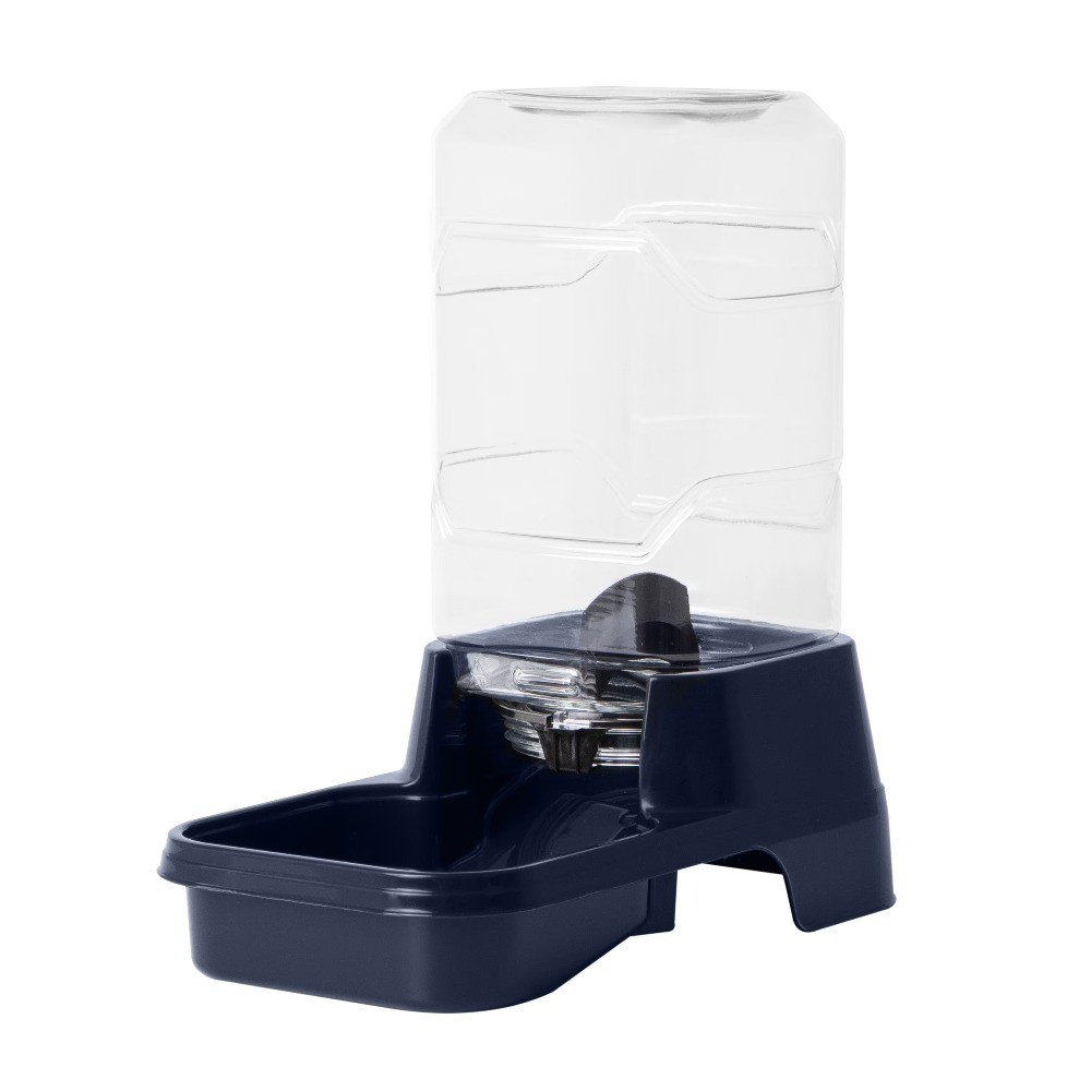 Automatic Pet Feeder for Small Dogs and Cats, 2lb Capacity, Navy Blue, XS