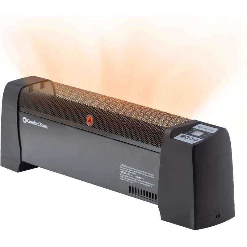 Energy-Efficient Baseboard Heater with Digital Thermostat & Overheat Protection