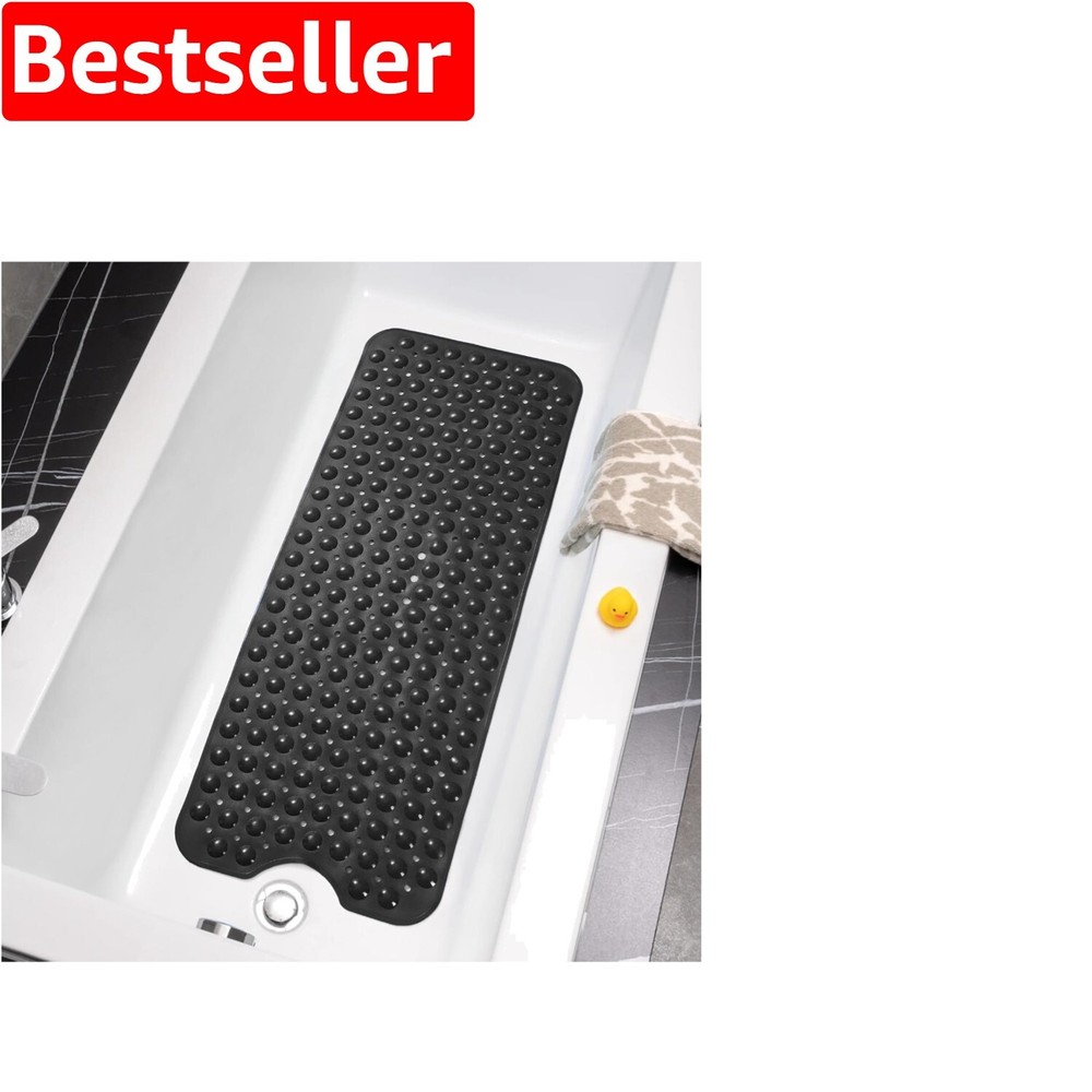 Non-Slip Eco-Friendly PVC Bath Mat 39x16 Inch Comfortable Stylish Design