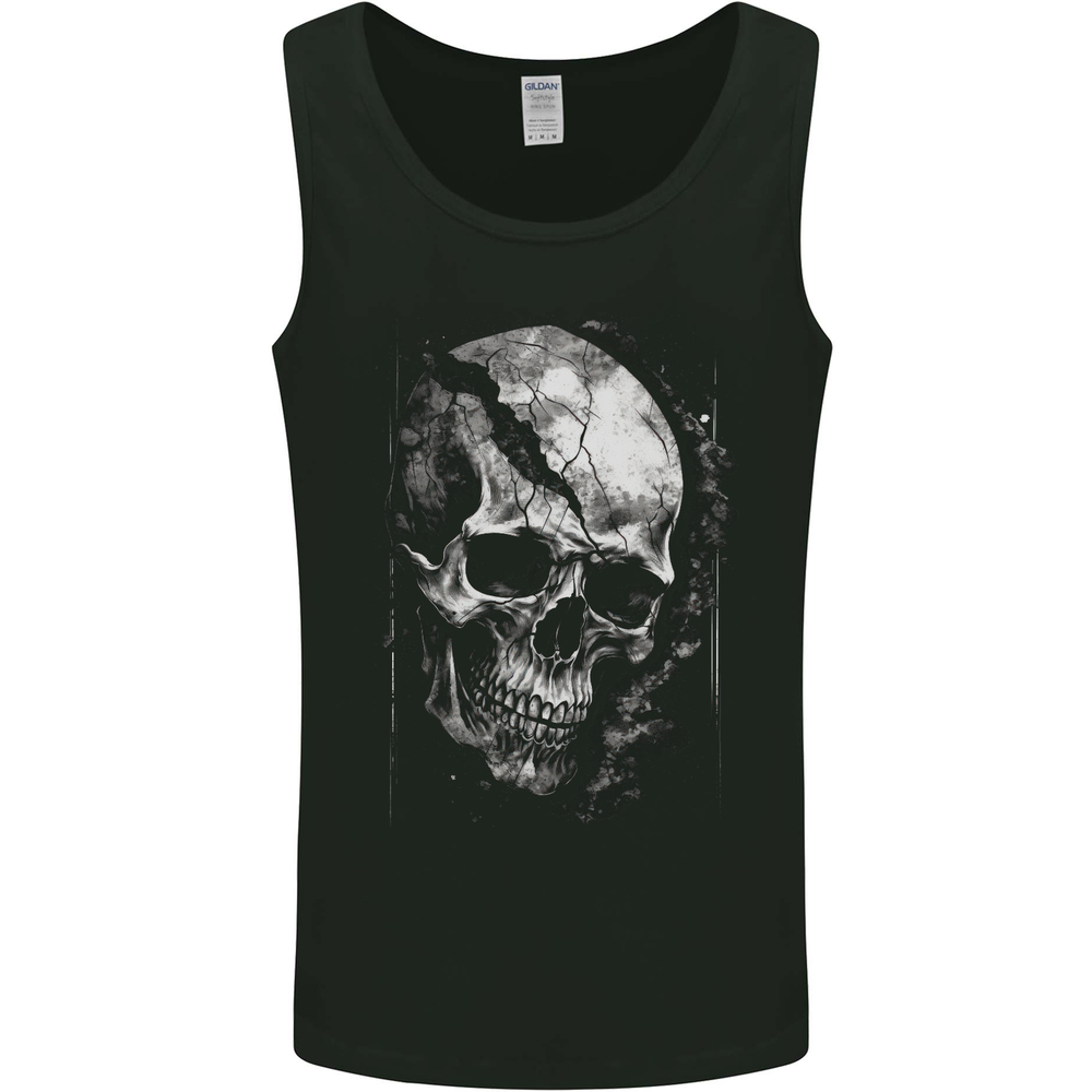 Cracked Skull Mens Vest Tank Top