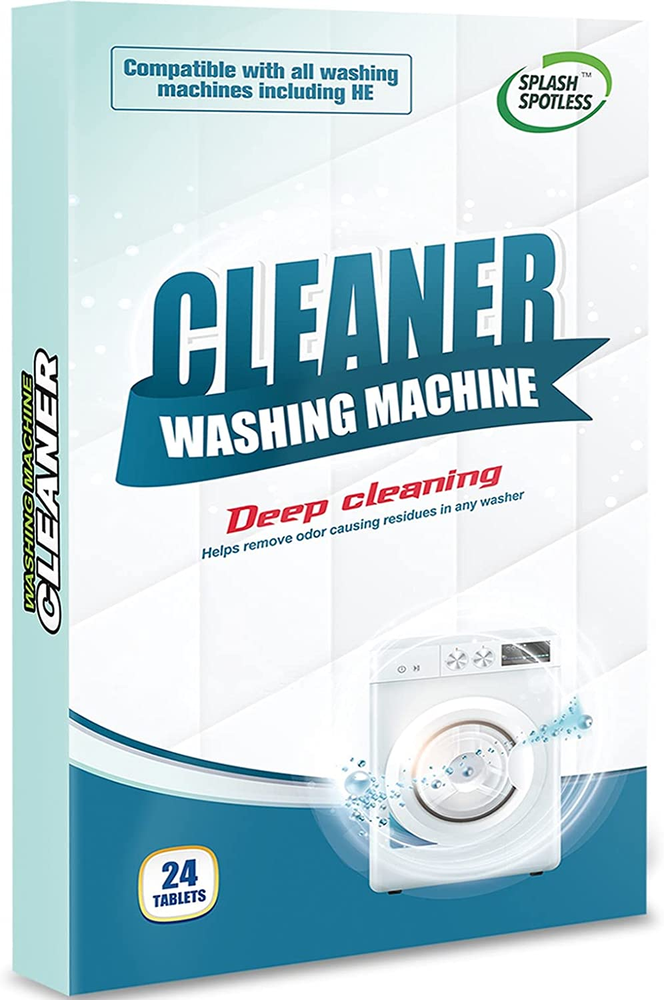SPLASH SPOTLESS Washing Machine Cleaner for HE Top Loaders Deep Cleans and Refreshes