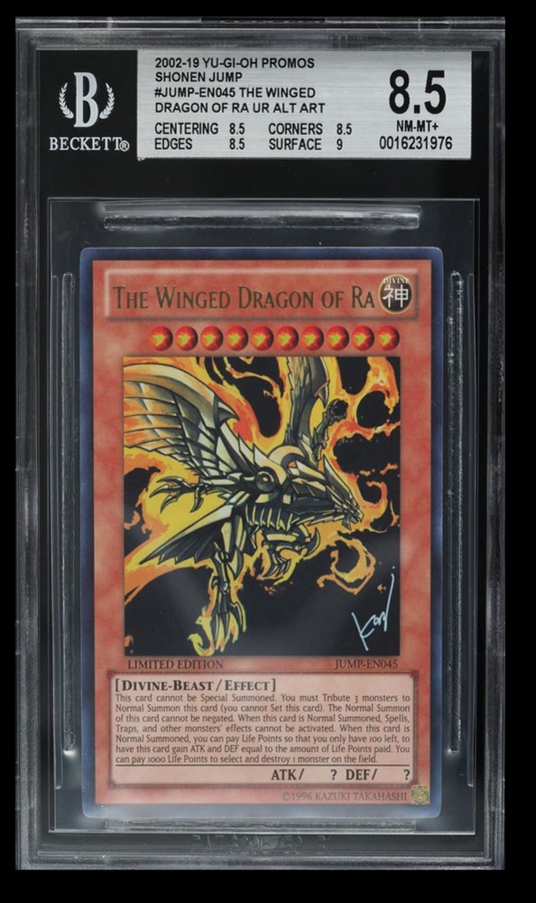 2019 Shonen Jump Winged Dragon of Ra BGS 8.5 #JUMP-EN045 Ultra Rare English