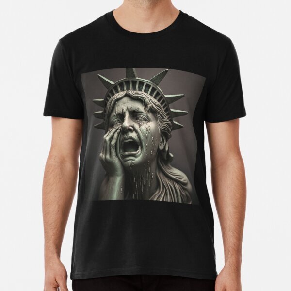 Lady Liberty Freedom Short Sleeve Tee for Bold Patriots S-5XL