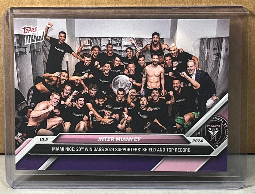 2024 TOPPS NOW MLS #140 INTER MIAMI CF LIONEL MESSI Purple Parallel 14/25