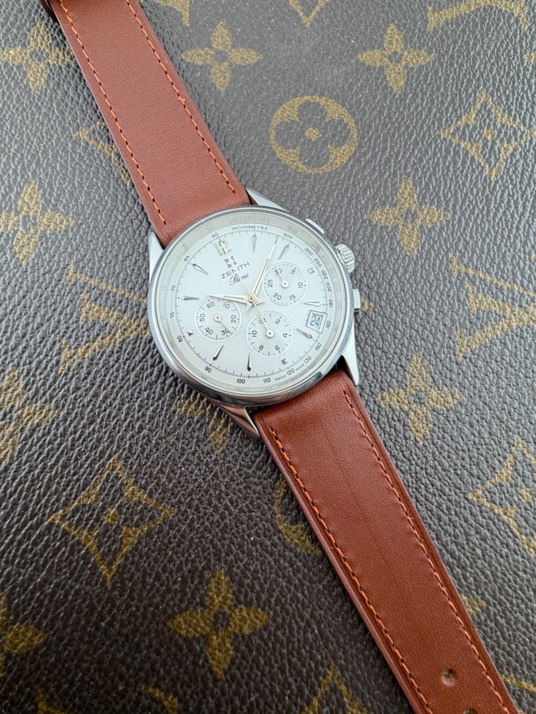 Zenith Prime Manual Winding Caliber 420 Stainless Steel Box Original Swiss Made