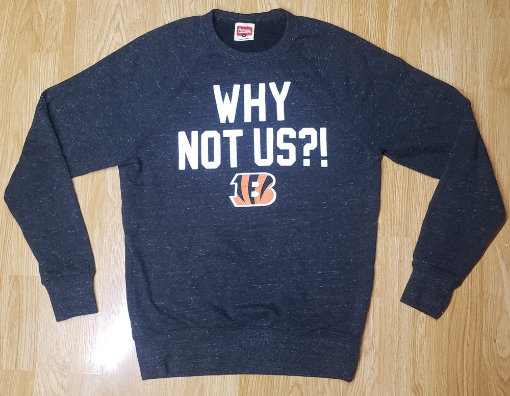 Homage Cincinnati Football Crewneck Sweatshirt Mens Small Bengals Burrow NFL