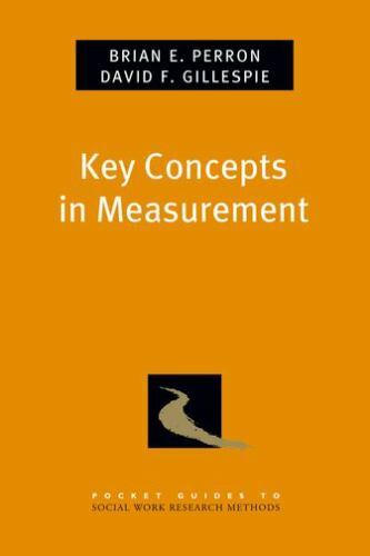 Key Concepts in Measurement [Pocket Guide to Social Work Research Methods] [ Per