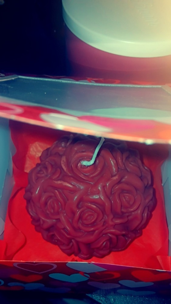 Large Red Rose Fragrant Candle for Home Aromatherapy  