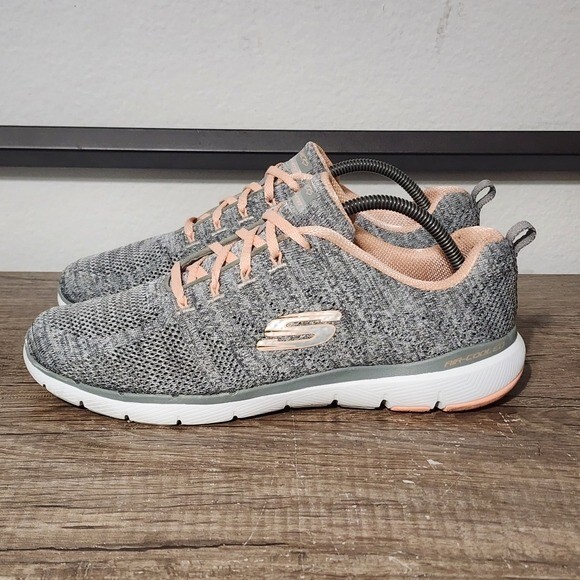 Skeechers Flex Appeal 3 High Tides Women's Athletic Shoes Size 11 Gray