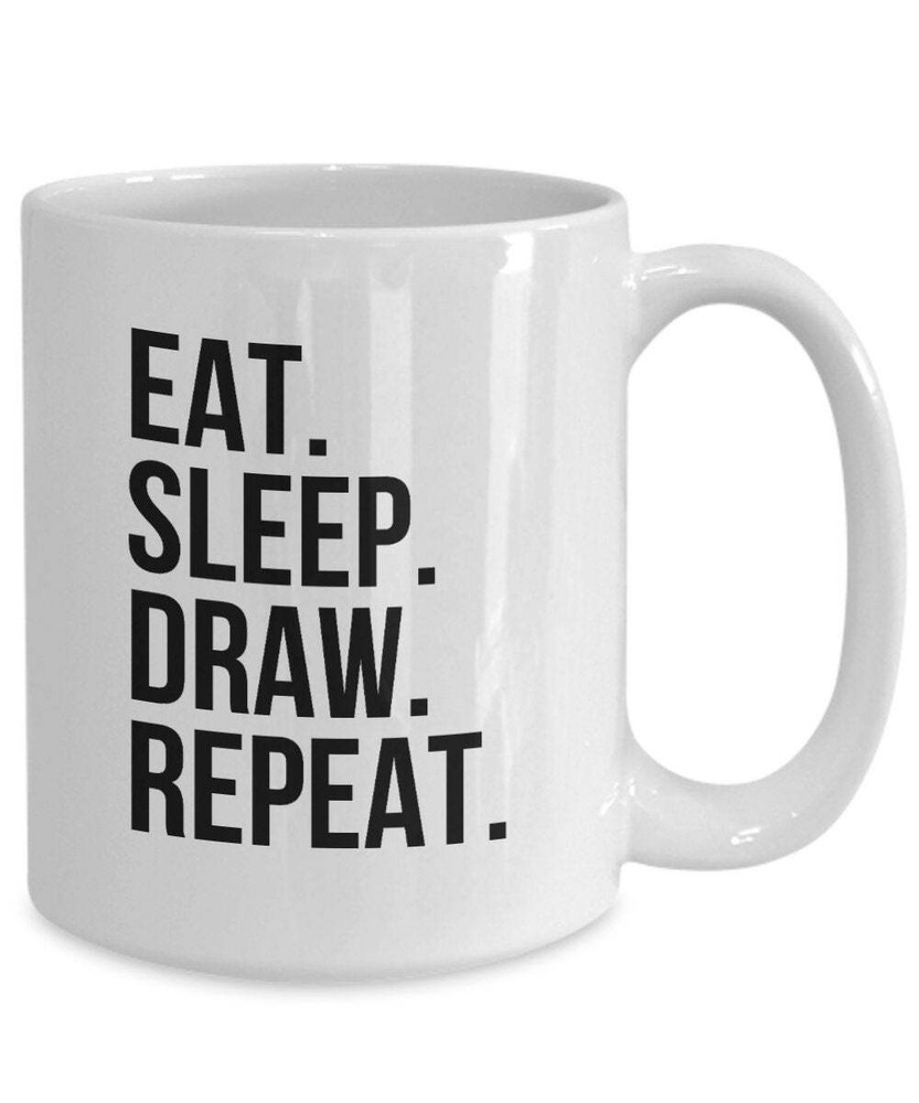 Artist Gifts Funny Mug For Illustrator Christmas Gift For Artist Funny Drawing