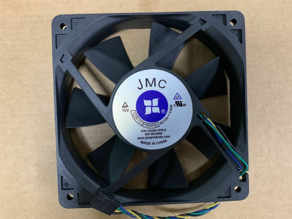 1PC JMC 1225-12 HBAPW 12CM 12025 12V 0.63A 4-wire large air volume cooling fan #