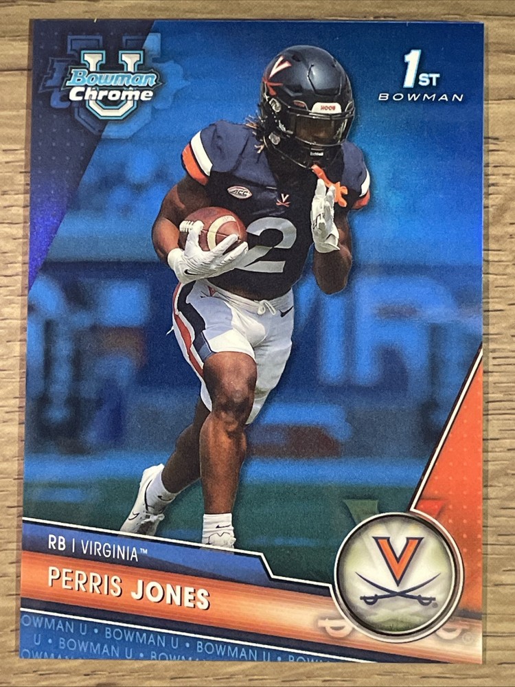 2023 Bowman Chrome University Blue #108 Perris Jones /199