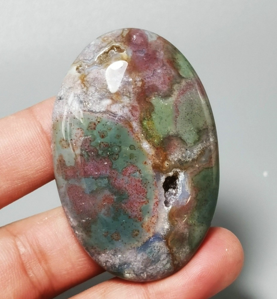 Rare OCEAN JASPER Agate Palm Reiki Stone Healing Madagascar