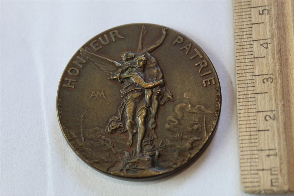 1900 PARIS OLYMPIC GAMES MEDAL OFFICIAL SHOOTING EVENT WINNERS MEDAL BRONZE