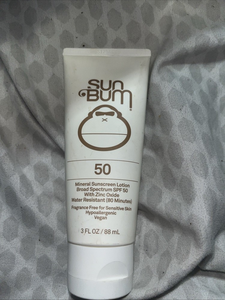 Sun Bum SPF 50 Mineral Zinc Sunscreen Lotion Water Resistant 3oz