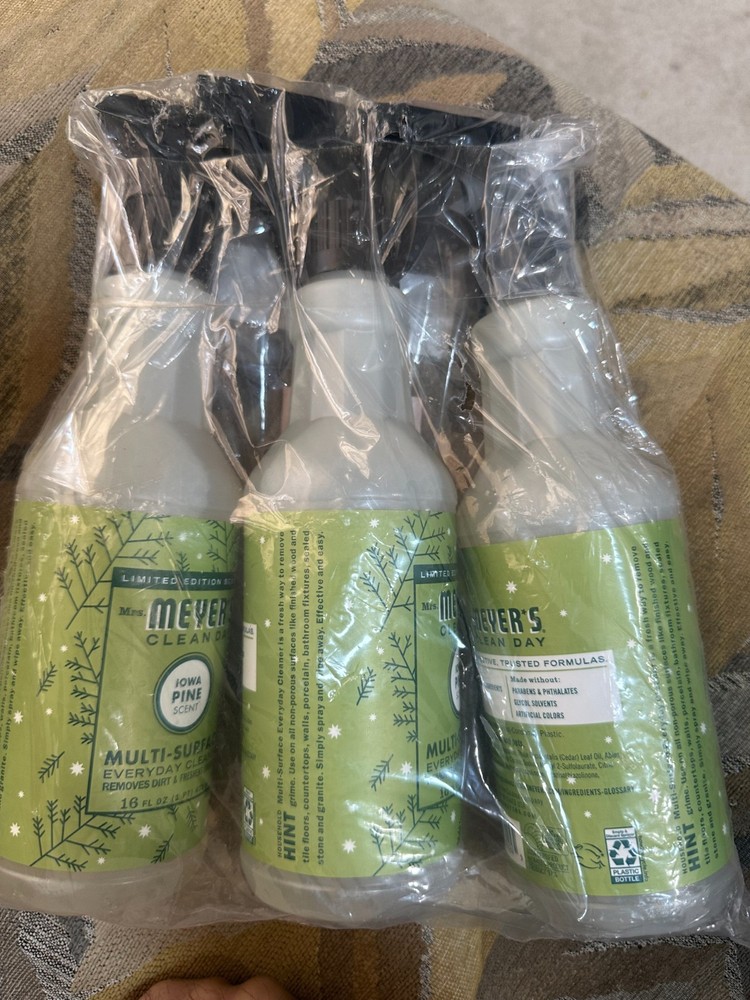 Mrs Meyer's Iowa Pine Multi Surface Cleaner Spray Pack of 3 16 Fl Oz