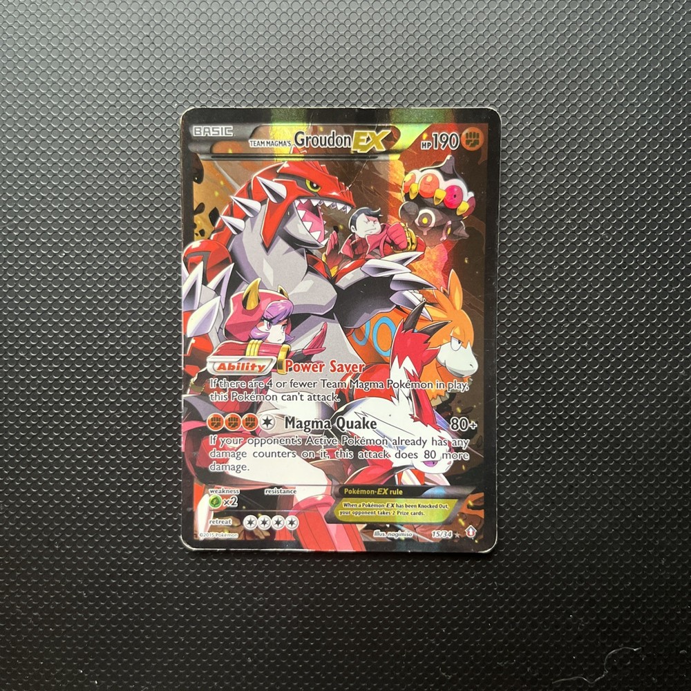 Team Magma's Groudon EX 15/34 Double Crisis Holo