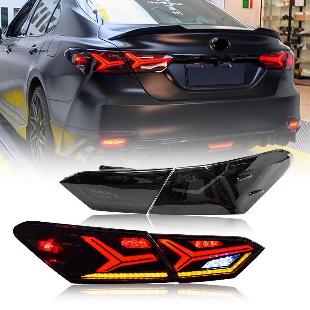 4-Piece LED Tail Light Kit for 2018-2024 Toyota Camry Sedan Rear Assembly  