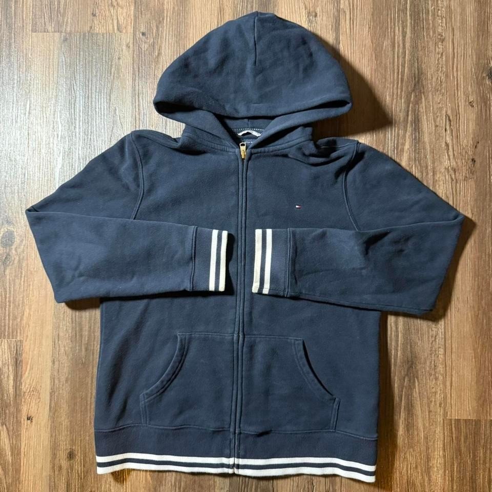Tommy Hilfiger Athluxe Women's Full Zip Hoodie Sweatshirt Navy Blue Large
