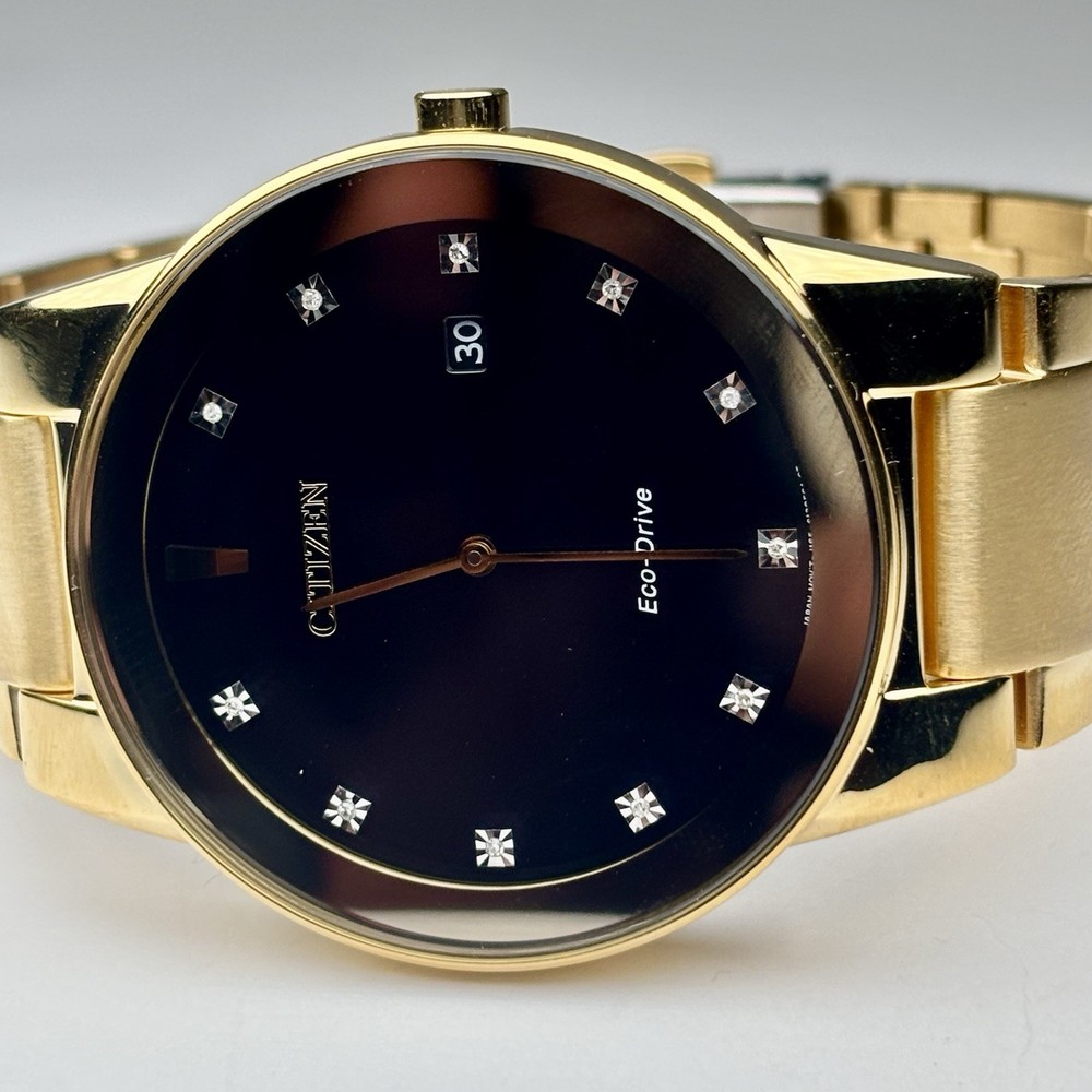 Citizen Eco-Drive Axiom Diamond Accents Gold-Tone 40 Watch AU1062-56G ($450)