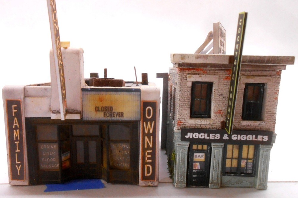 Downtown Deco O Scale Building 2 Kit Lot Jiggles Giggles Von Eerie's Save $20!