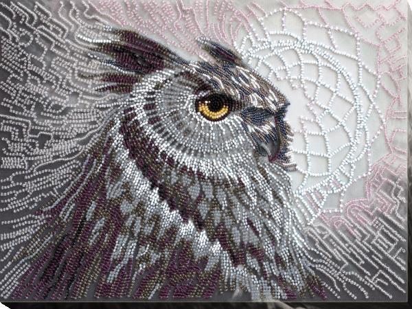 Bead embroidery kit Pomegranate totem needlework kit Art canvas beadwork pattern