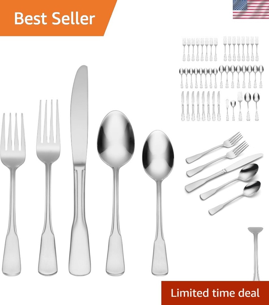 Colonial Boston 45-Piece Flatware Set, Service for 8