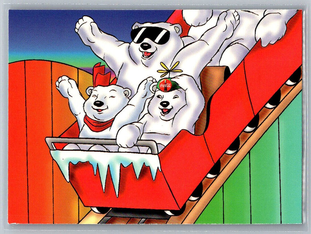 # 13 The Polar Coaster 1996 Collect-A-Card Coca-Cola Polar Bears