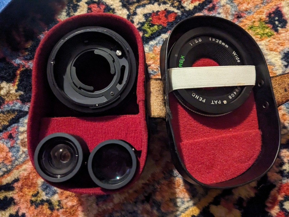 A special lens:  ITOREX 35mm F5.6 Multi Power Lens for Cannon 99408 Wide Angle