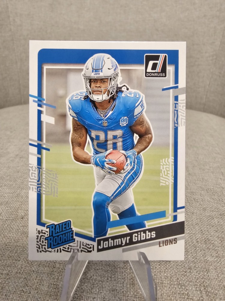 Jahmyr Gibbs 2023 Donruss Rated Rookie Lions