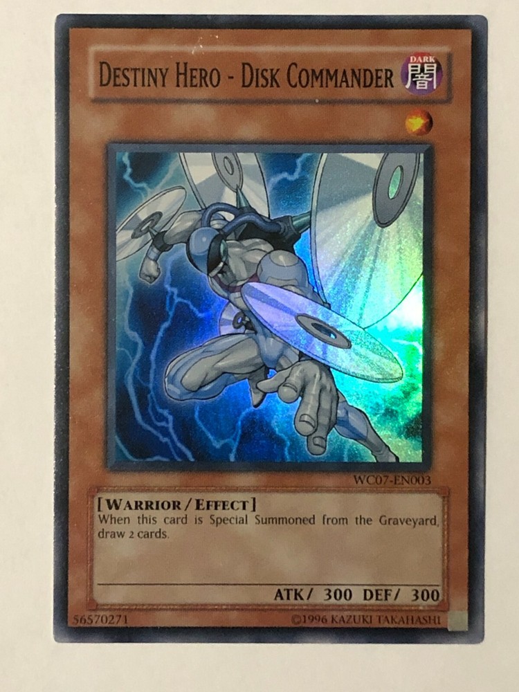 Yu-Gi-Oh Destiny Hero Disk Commander JCC WC07-EN003 Trading Card