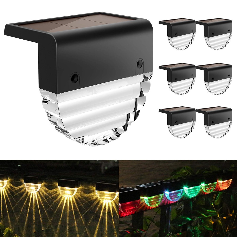 6-Pack Waterproof LED Deck Lights for Patio Stairs Yard Garden Path