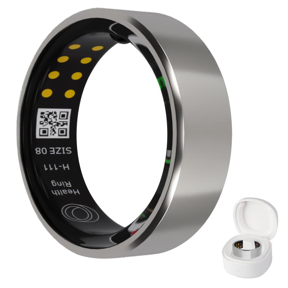 Smart Ring Health Tracker with Free Subscription – Fitness Sleep Heart Rate Monitor