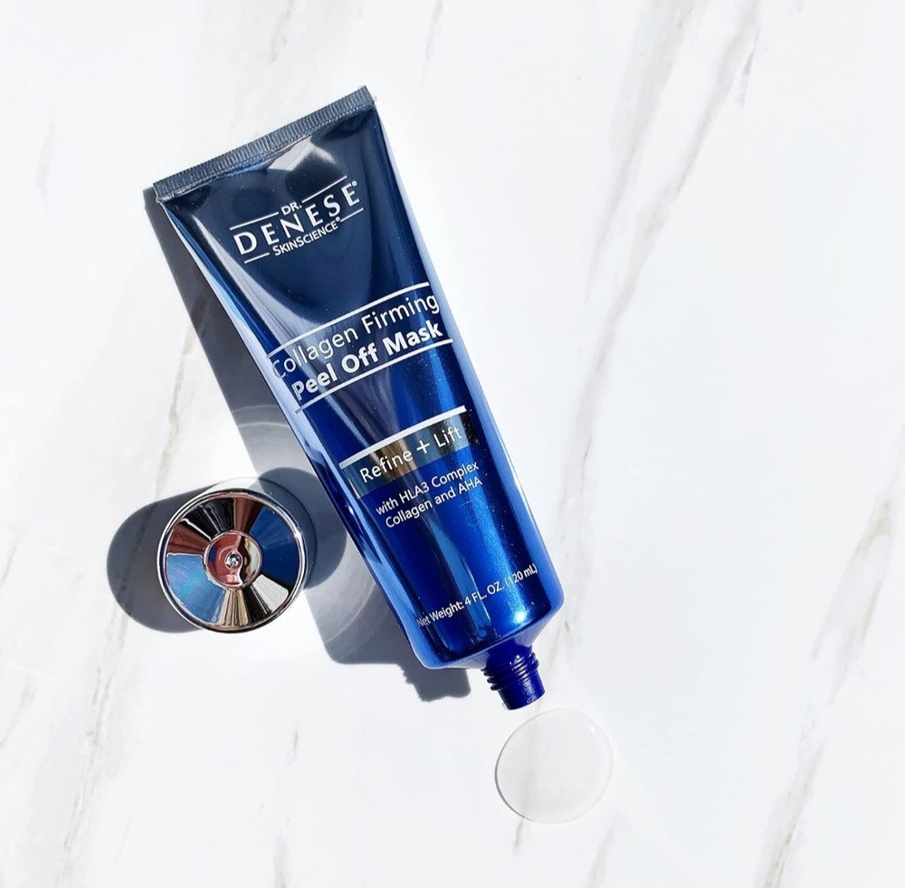 Dr. Denese Collagen Firming Peel Off Mask Hydrating Renew Glow Glass Skin 4oz