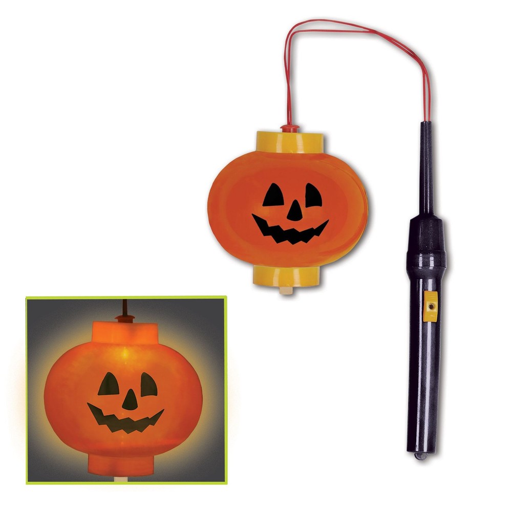 Beistle Glow-in-the-Dark Halloween Pumpkin Lantern Party Decor