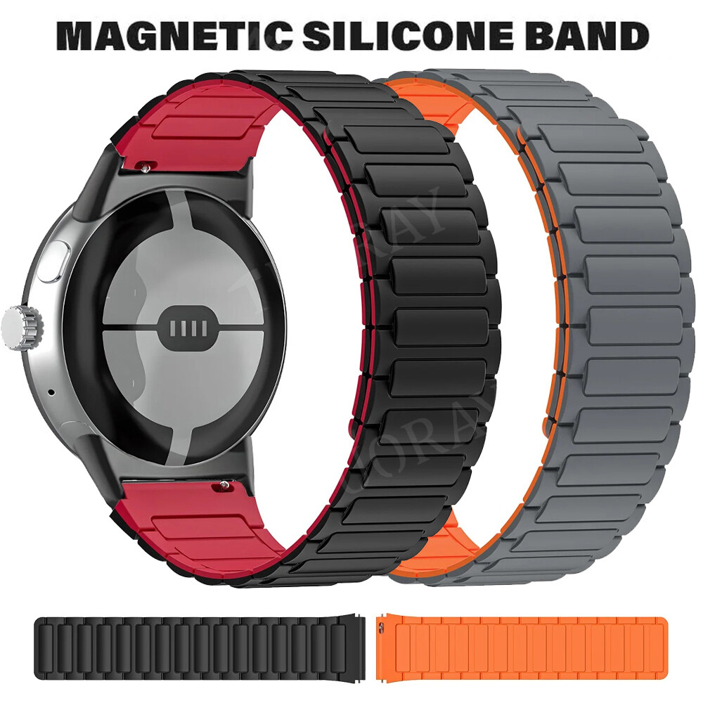 Sports Silicone Strap For Google Pixel Watch 3 45mm Soft Magnetic Band Bracelet