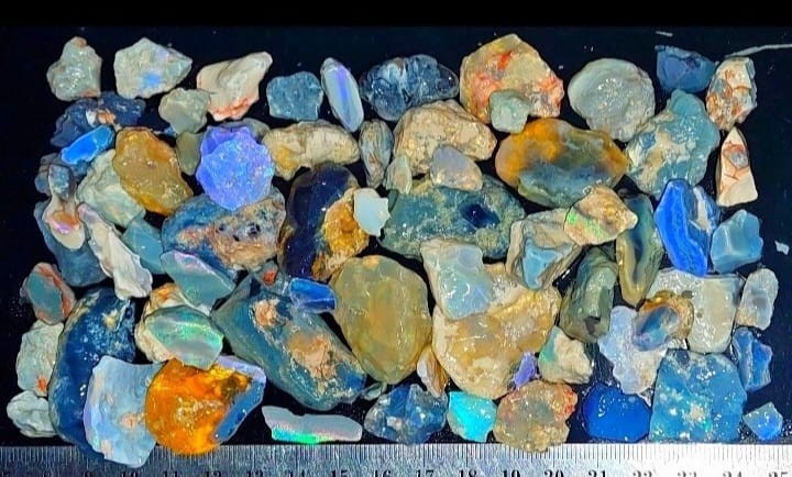 1000ct/200g Gamble Opal Parcel Many colors Natural Mined Lightning Ridge 58⛏️TOP
