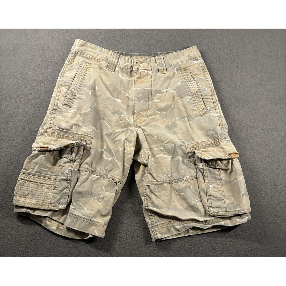 Vintage Levi Strauss Shorts Mens 30 Camo Hiking Outdoor Hunting Camping