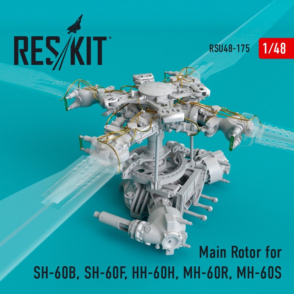 1/48 ResKit Sikorsky SH-60B/F HH-60H MH-60R Main Rotor Set RSU48-0175