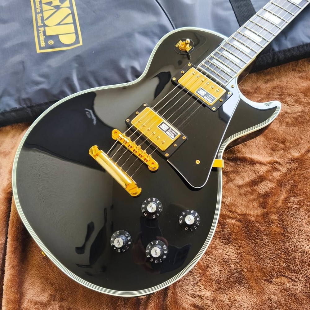 Edwards E-LP-130CD Les Paul Custom Guitar with Secure Packing