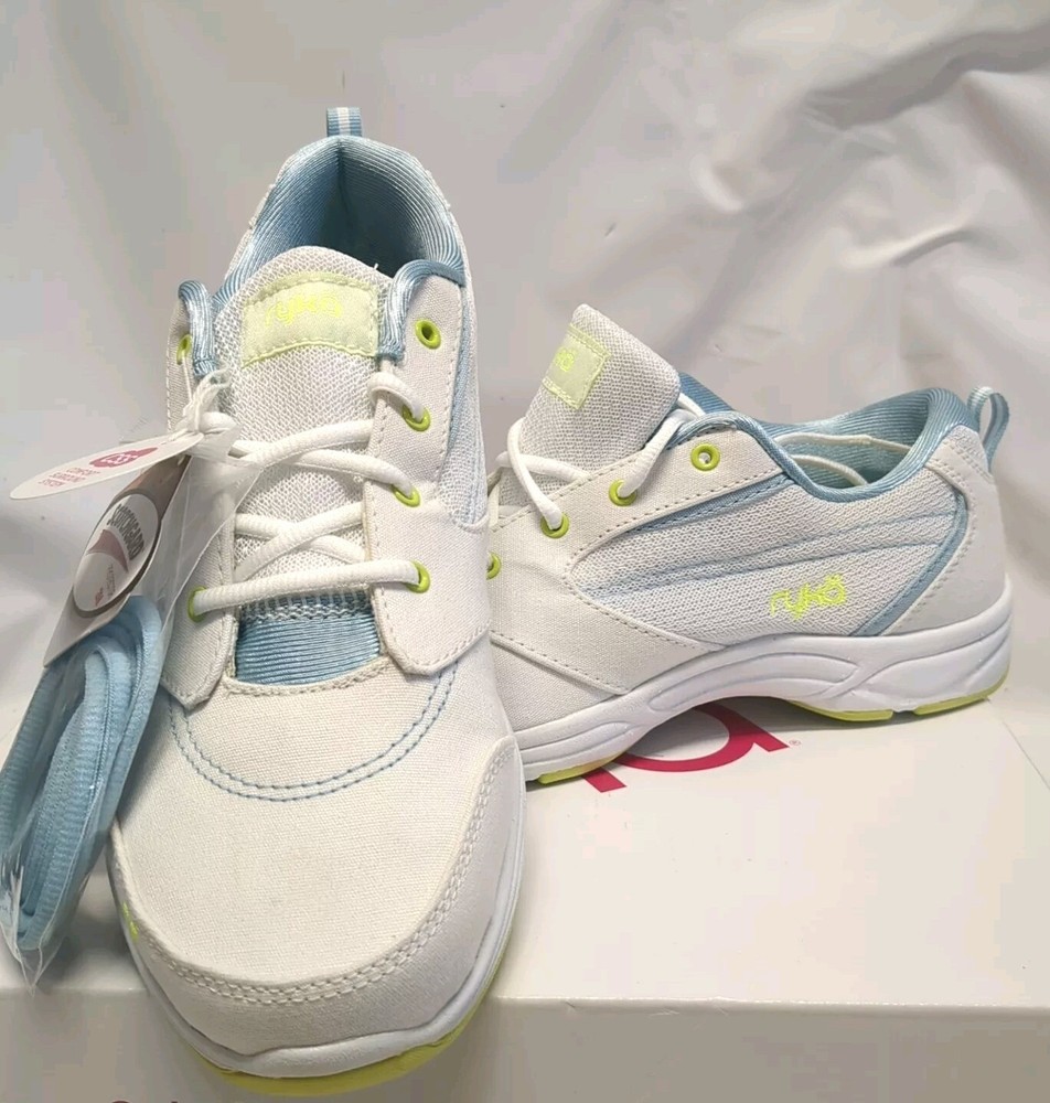 Ryka Women's New Sneakers 9.5 Memory Foam White Canvas