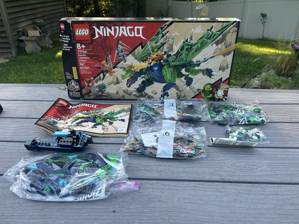 LEGO NINJAGO 71766 Lloyd's Legendary Dragon Used Incomplete RETIRED Set