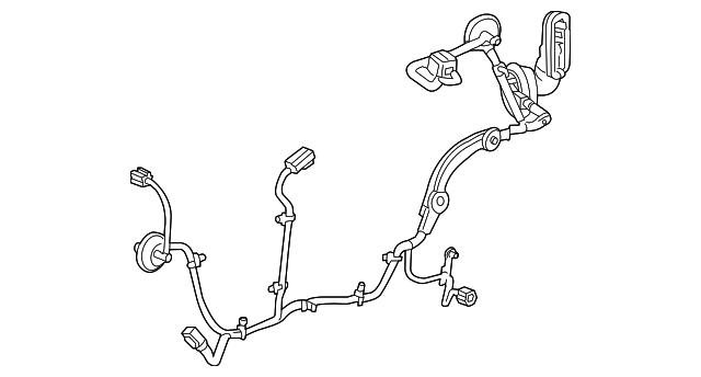 Genuine GM Rear Driver Side Door Wiring Harness Part 84876603