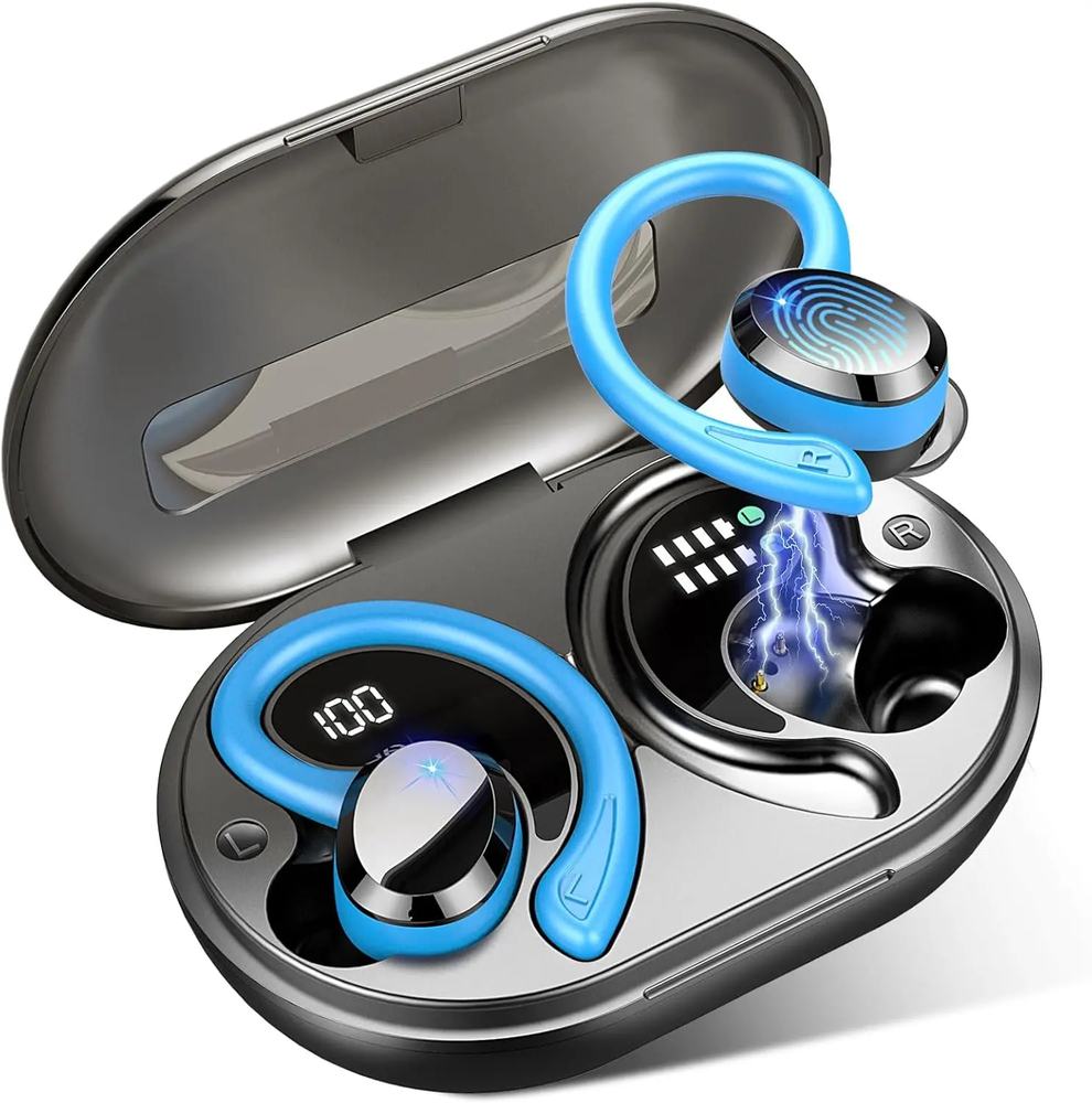Wireless Bluetooth 5.3 Earbuds with Stereo Bass and Noise Cancelling Mic