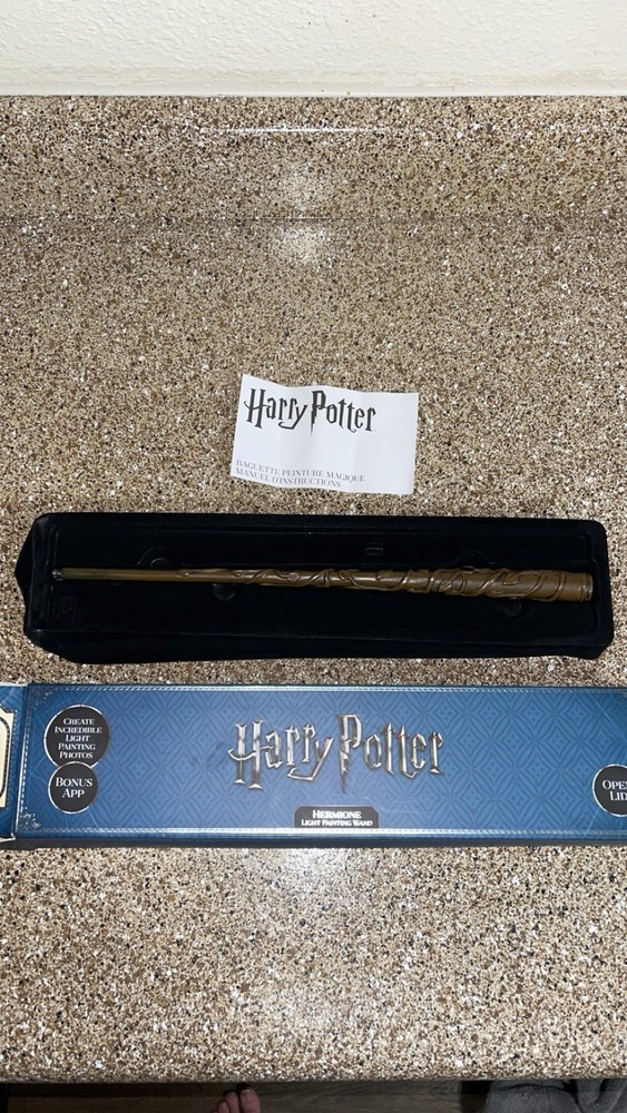 Harry Potter 14-inch Hermione Collectible Light-Up Magic Wand in High-Grade Resin