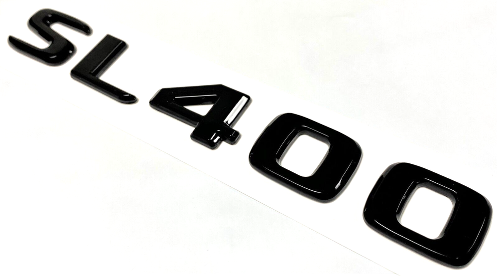 GLOSS SL400 BLACK FOR MERCEDES REAR TRUNK EMBLEM BADGE NAMEPLATE DECAL LETTERS
