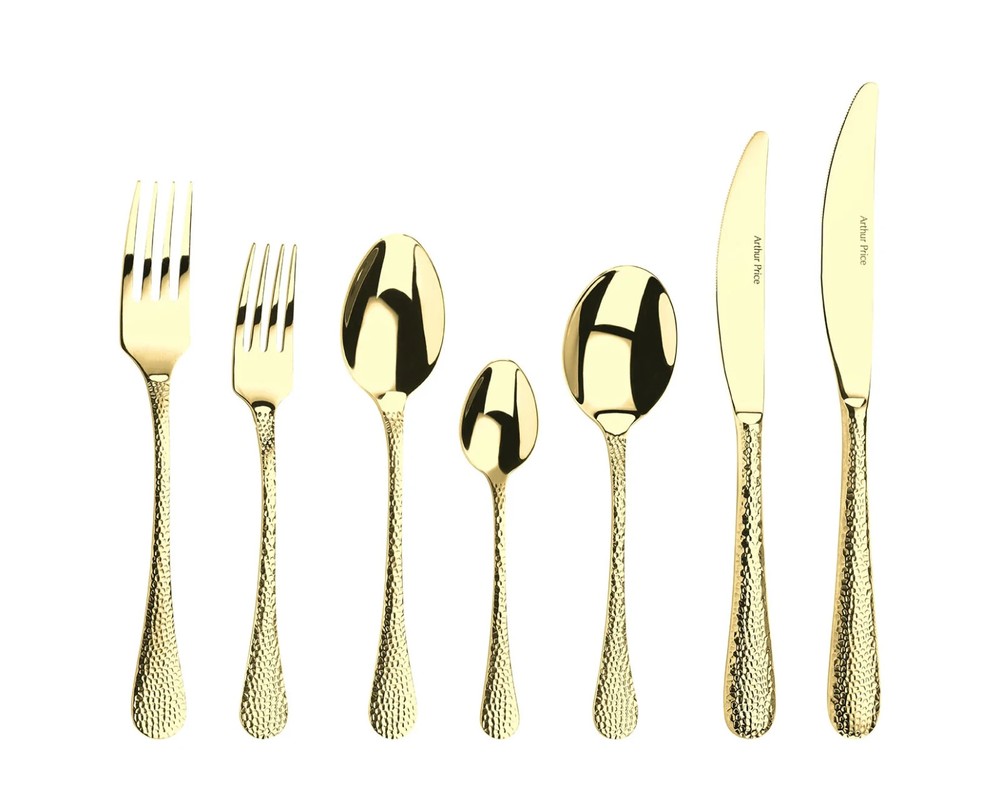 ARTHUR PRICE Champagne Avalon 60 Piece 8 Person Cutlery Set BLACK FRIDAY RRP£525