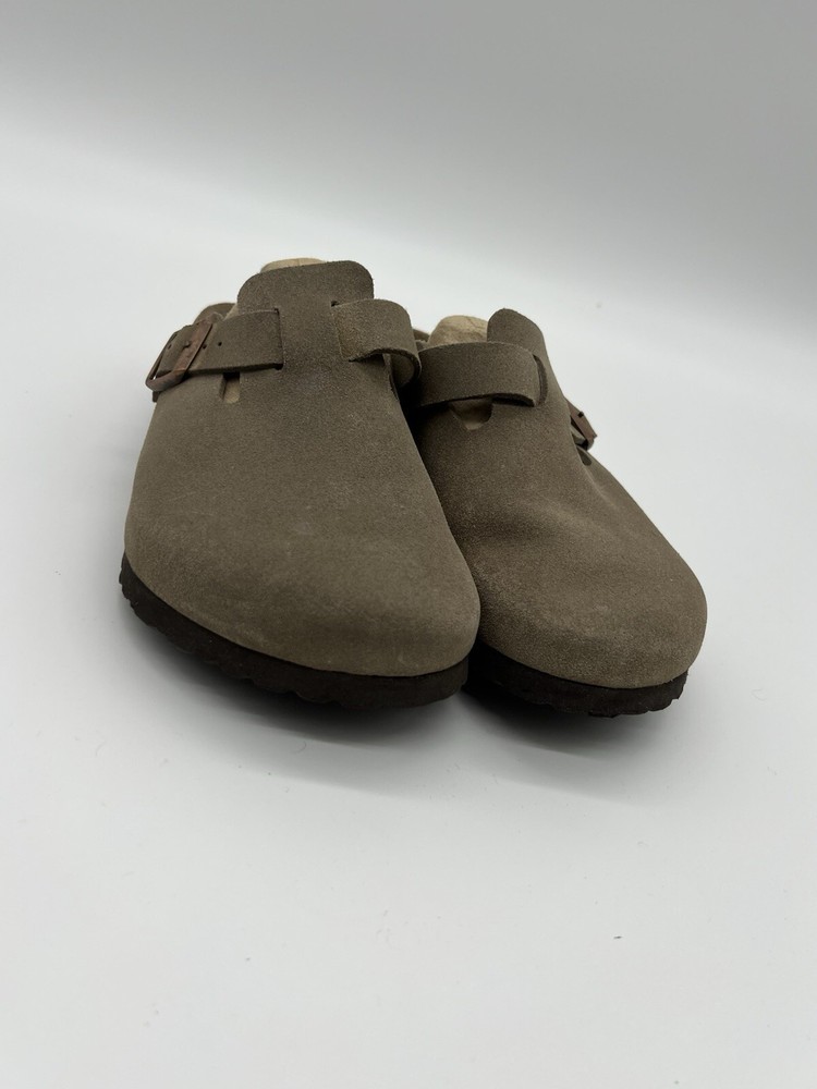Birkenstock Boston Women’s Size 7 Brown Suede Slip-On Comfort Clogs