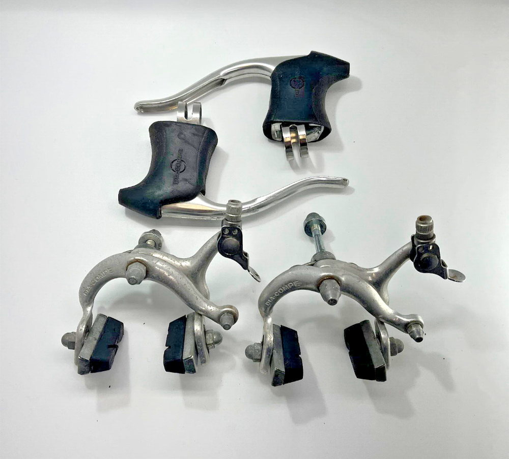DIA-COMPE N-500 Road Bike Side Pull Brake Caliper Set And DropBar Brake Levers